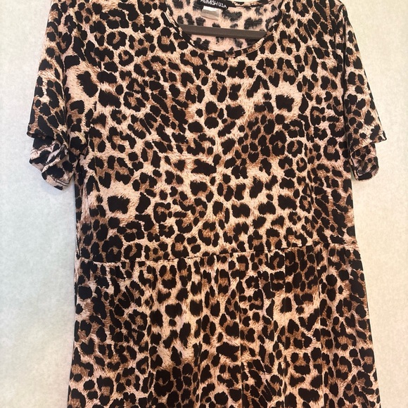 HEIMISH USA Animal Print Dress Size XL With Pockets - Picture 3 of 9